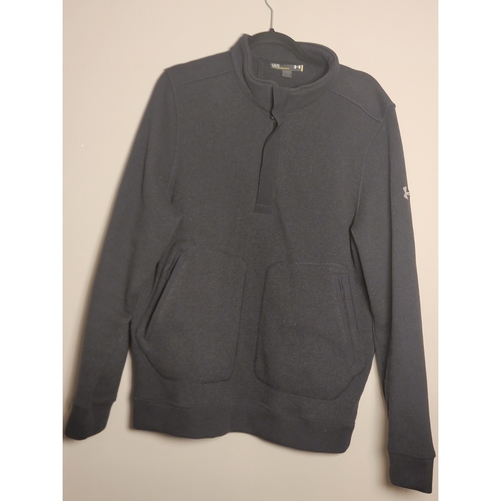 Under Armour BLACK quarter zip LARGE cold gear loose fit